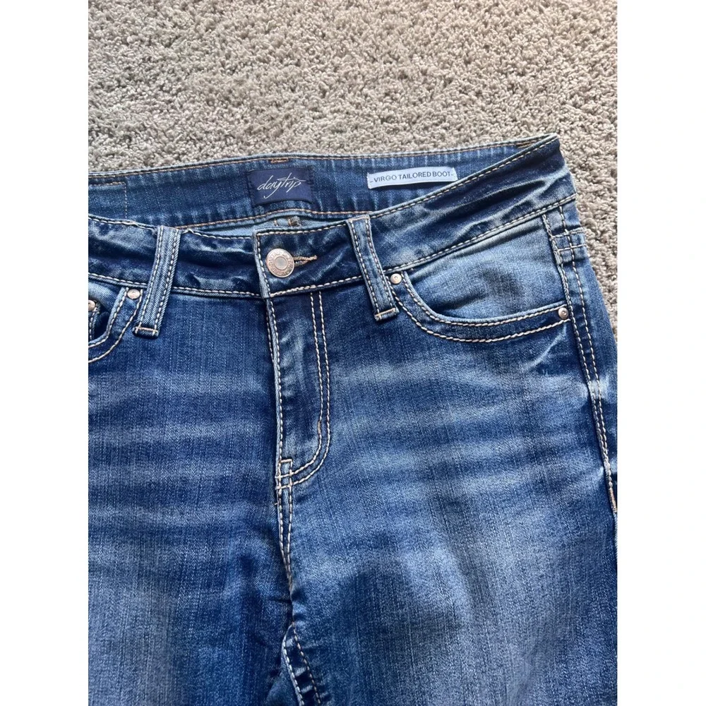 Daytrip Virgo Tailored Boot Jeans Womens 28XXL Blue Distressed - Picture 8 of 8